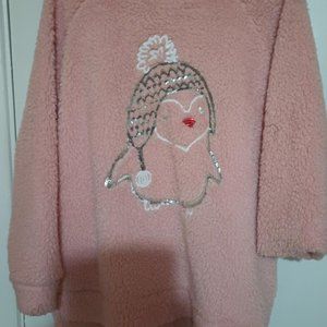 Pink Xl Warm Fluffy Shirt